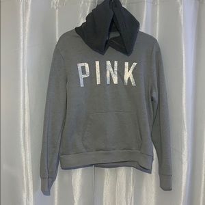 Large Pink brand hoodie